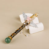 Handmade Crystal Wand, Natural Raw Gemstone Scepter, Magic Healing Wand Citrine