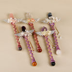 Handmade Crystal Wand, Raw Gemstone Scepter, Natural Magic Wand Rose Quartz
