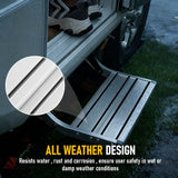 Heavy Duty Pull-Out Caravan Step – Folding Aluminium RV Entry Step, Non-Slip Portable Camping Step, Space-Saving Retractable Design, 58 x 54 x 17cm - Rear View