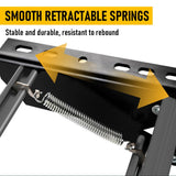 Heavy Duty Double Aluminium Caravan Step – Anti-Slip RV Entry Step, Stable 2-Tier Camping Step, Durable Outdoor Access Step, 54.5 x 77.5 x 30cm - Low Angle