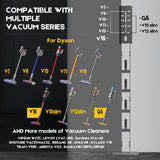 Mershine Vacuum Stand for Dyson V16 G5 V15 V11 V10 V8 V7 V6, Carbon Steel Cordless Vacuum Holder