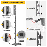 Mershine Vacuum Stand for Dyson V16 G5 V15 V11 V10 V8 V7 V6, Carbon Steel Cordless Vacuum Holder