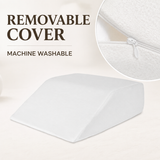 Memory Foam Bed Wedge Leg Support Elevation Pillow with Washable Breathable Cover 60.5 x 50 x 22cm