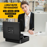 Lockable Metal Cash Box with 2 Keys, 4 Bill & 5 Coin Tray, Security Money Box with Anti-Loss Rope - Extra Image