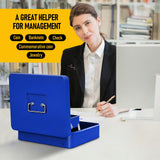 Lockable Metal Cash Box with 2 Keys, 4 Bill & 5 Coin Tray, Security Money Box with Anti-Loss Rope - Extra Image