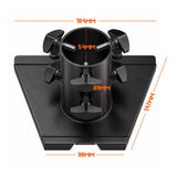 Pipe Adapter for Starlink Gen 3, Metal Mounting Connector for Starlink V3 Standard Dish to Wall/Pole Mount, Replacement Interface Bracket - Front View