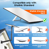 Long Arm Mount for Starlink Gen 3 Standard, Adjustable Telescoping Roof & Wall Bracket, 90°–180° Angle, 25–40cm Extension, Heavy-Duty Weather-Resistant - Top-Down View