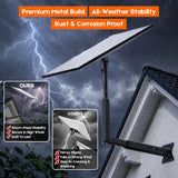 Long Arm Mount for Starlink Gen 3 Standard, Adjustable Telescoping Roof & Wall Bracket, 90°–180° Angle, 25–40cm Extension, Heavy-Duty Weather-Resistant - 45-Degree Angle