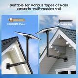 Starlink Mount for Gen 3 / Standard 4 / 4X, Adjustable Telescoping Wall & Roof Bracket, 360° Rotation & 0–90° Tilt, Heavy-Duty Manganese Steel - Top-Down View