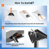 Roof & Wall Mount for Starlink Gen 3 Standard V3/4/4X, Adjustable 20° Tilt & 360° Swivel, Heavy-Duty Metal Bracket, Weather-Resistant Outdoor Mount - Low Angle