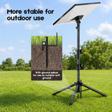 Tripod Mount for Starlink Gen 3, Adjustable Portable Ground Stand with 360° Rotation, 90° Tilt, Anti-Slip Feet & Ground Anchor for RV Camping Travel - Rear View