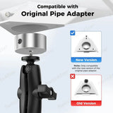 Pole Clamp for Starlink Mini, Adjustable Mount & Adapter Aluminum Alloy Pipe Adapter for 2024/2025/2026 Starlink Mini, RV/Yacht/Van/Camper/Boat - 45-Degree Angle