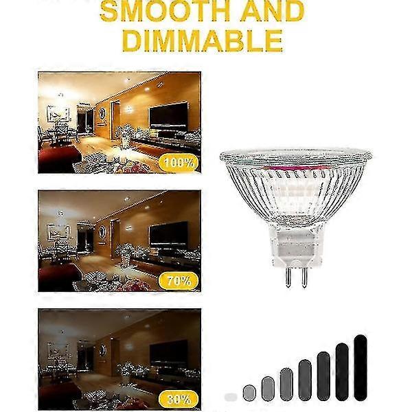 MR12V 20W GU5.3 Dimmable Halogen Bulb Warm White 2700K 12-Pack