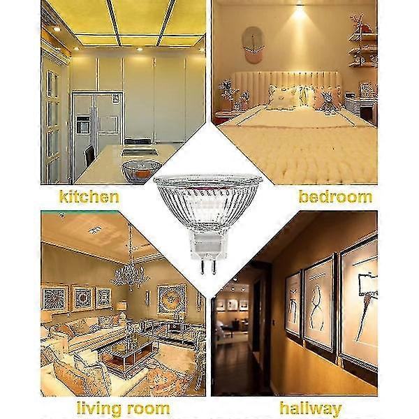 MR12V 20W GU5.3 Dimmable Halogen Bulb Warm White 2700K 12-Pack