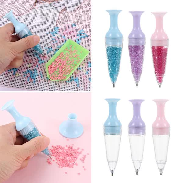 5D Diamond Painting Drill Pen Tool Purple Compatible with Oral-B Braun Philips