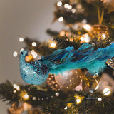 Peacock Feather Christmas Tree Ornaments, 3D Simulation Decorations, Natural Hanging Crafts for Christmas Decor
