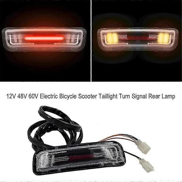 Universal LED Tail Light Turn Signal Brake Light Compatible with Citycoco Electric Scooter 60V