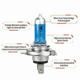 10x H7 Halogen Bulbs 100W 8500K Xenon White 12V Car Lamps - Top-Down View