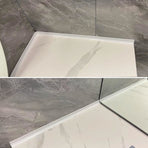 Self-adhesive sealing strip 2 m white compatible with bathtub shower sink wet room floor