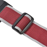 Luggage Straps Suitcase Belts with Buckle and Lock, 2M x 5cm Adjustable PP Packing Straps, Red Gray, 4pcs