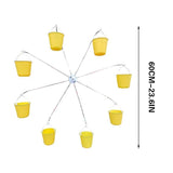 Bird Carousel Toy With Bird Feeder Spinning Garden Decoration - Top-Down View