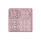 Dog Lick Mat Pink Square Food Bowl