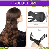 4pcs Matte French Style Hair Clips, Large Acrylic Hair Clips, Non-Slip Hair Clips, Thick Hair, Flat Hair Clips, Grip Hair Clips, Banana Barrette - Front View