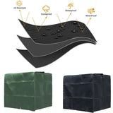 Water Tank Cover, IBC Tank Cover for 1000L Tank, Water Tank Container Protective Cover, Dustproof Anti-UV Anti-Rain, 120x100x116cm (Green)