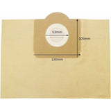 Karcher WD3 Vacuum Cleaner Bags, 5-pack straight vacuum cleaner bags for Karcher WD3, WD 3 Premium, WD3200, WD3500P, A2204, A2204, A2534, SE4001.. - Side View