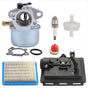799868 Carburetor with 496116 795259 Air Filter Base, Fits 124l02 124t02 124t05 124t07 Approx..