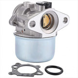 799868 Carburetor with 496116 795259 Air Filter Base, Fits 124l02 124t02 124t05 124t07 Approx.. - Front View