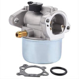 799868 Carburetor with 496116 795259 Air Filter Base, Fits 124l02 124t02 124t05 124t07 Approx.. - Side View