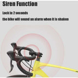 Electric Bicycle Horn 120dB, Portable USB Charging Rubberskin Bell with Alarm for Mountain and Road Bike.