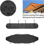 Awning Dust Cover, 3m Patio Awning Dust Cover Black Patio Awning Storage Cover, Waterproof Winter Protection, AAFGVC