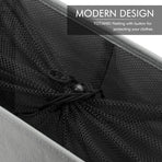 Gray Collapsible Laundry Hamper 22\