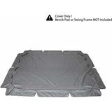 Replacement Cover for 3-Seater Garden Swing Waterproof UV Protection Gray Large