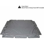 Replacement Cover for 3-Seater Garden Swing Waterproof UV Protection Gray Large