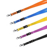 5-pack Neck Warmers with Removable Buckle - Orange, Blue, Purple, Black, Yellow, SU-CYL-0598 - Top-Down View