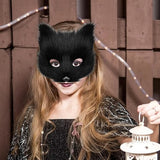 Fox Tail & Ears Set, Cat Costume with Gloves, White Halloween Cosplay Accessories white - Side View