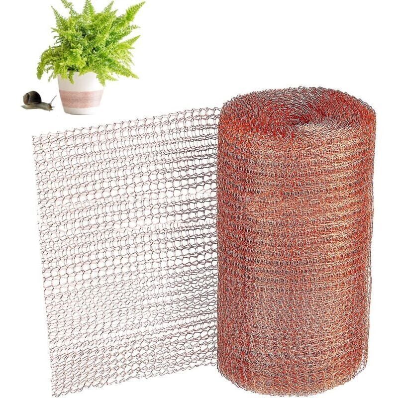 Copper Net 6m Roll Rodent Protection for Garden Snails Mice Birds Nematodes