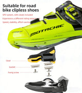 PROMEND bicycle clipless pedals, compatible with SHIMANO SPD-SL system