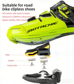 PROMEND bicycle clipless pedals, compatible with SHIMANO SPD-SL system