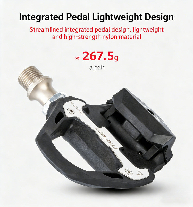 PROMEND bicycle clipless pedals, compatible with SHIMANO SPD-SL system