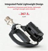 PROMEND bicycle clipless pedals, compatible with SHIMANO SPD-SL system - Side View