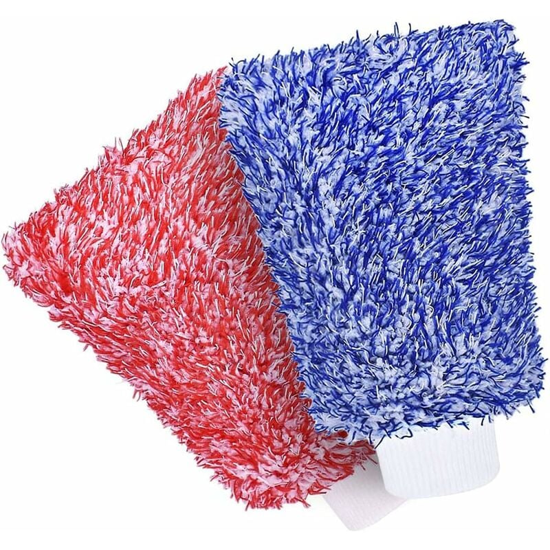Microfiber Car Wash Mitt Gloves Super Absorbent Chenille for Kitchen and Auto Cleaning