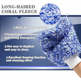 Microfiber Car Wash Mitt Gloves Super Absorbent Chenille for Kitchen and Auto Cleaning