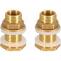 St Water Feed-through 4.2cm 1/2\" Brass Water Connection for Faucet / Barrel / Rainwater Tanks