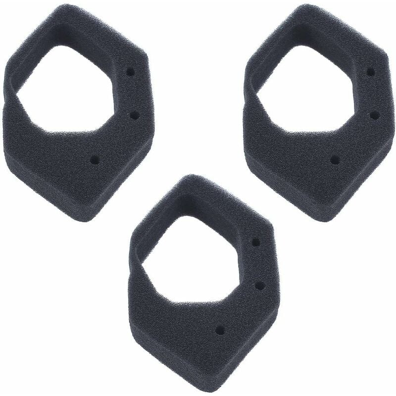 Air Filter 3Pcs Compatible with Honda GX25 GX25N GX25NT UMK425 ULT425 UMS425 HHT25S Lawn Mower Brushcutter 17211-Z0H-000