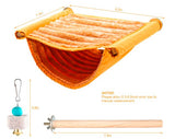 Hamster Hanging Warm Bed House Cage Compatible with Rat Bird Parrot - Front View