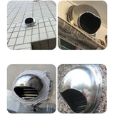 Stainless Steel Ventilation Grille 80mm Durable Airflow Equipment - Side View